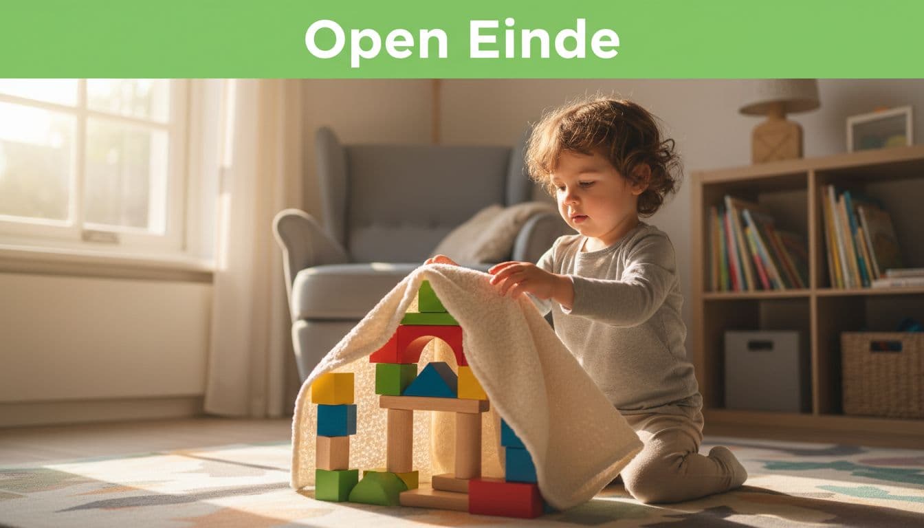 Spelen met open einde speelgoed, minder spullen, meer fantasie