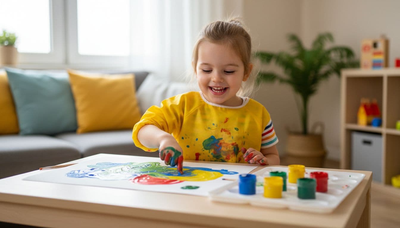 Verf en vingerverf: creatief plezier voor kinderen van alle leeftijden met natuurlijke ingrediënten