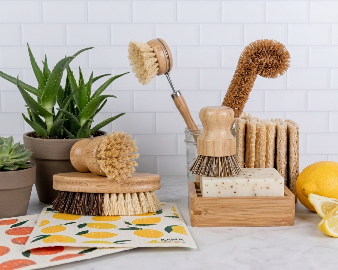 Duurzaam afwassen zonder plastic: 5 herbruikbare alternatieven